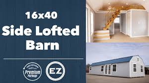 The information from each image that we get, including set size and resolution. Ez Portable Buildings Tiny Homes 16x40 Side Lofted Barn Tiny Home With Premium Package Facebook