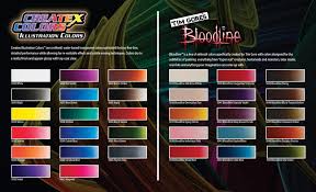 Createx Illustration Colors Color Chart Il Bloodline Flyer