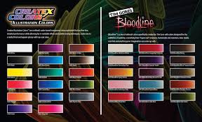 createx illustration colors color chart il bloodline flyer