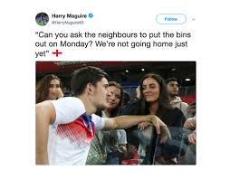 A snap of england's new hero, harry maguire. Harry Maguire Memes Funniest Memes As England Defender Goes Viral Football Sport Express Co Uk