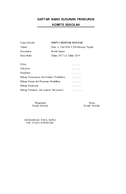 Mendorong tumbuhnya perhatian dan komitmen masyarakat 11. Contoh Sk Komite Sekolah Sd 2019 Doc Ilmusosial Id