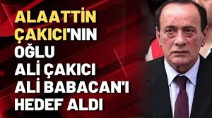 Alaattin çakıcı, 17 ağustos 1998'de türk ve avusturya polisiyle birlikte düzenlenen bir operasyonla, modacı canan yaka ile sanatçı selçuk ural'ın kızı aslı ural'la birlikte fransa'nın nice kentinde. Alaattin Cakici Nin Oglu Ali Cakici Ali Babacan I Hedef Aldi