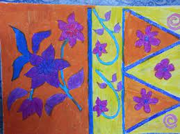 Lukisan hiasan dinding corak batik. Corak Batik Tahun 1