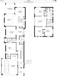 Square footage of narrow homes can vary depending on the number of stories. Narrow Plans With 4 Bedrooms Narrow House Plans Narrow Lot House Plans House Plans Australia