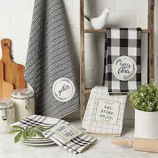 Maybe you would like to learn more about one of these? Black Checked Farmhouse Kitchen Towels Set Of 4 Kirklands