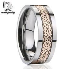 Roman elongated tag in 18k rose gold. Tungsten Carbide Ring Rose Gold Celtic Dragon Black Carbon Fiber Band Men S Jewelry Buy Tungsten Carbide Ring Costume Rose Gold Jewelry Tungsten Ring Men Jewelry Product On Alibaba Com