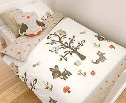 Boys Girls Woodlands Wood Deer Fox Animals Tree Single Duvet Cover Set Cot Bed Ebay Baby Girl Nursery Woodland Kids Woodland Theme Woodland Bedding