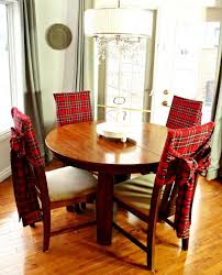 Diy Christmas Tartan Chair Covers Dining Room Chair Covers Dining Room Chair Slipcovers Christmas Chair Covers