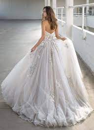 Blue Pink Wedding Dress Grey Wedding Dress Ball Gowns Wedding Bridal Dresses
