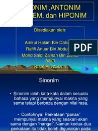 Sinonim bagi kejang atau kaku. Sinonimantonim