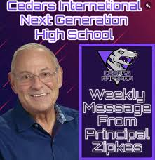 Principal Zipkes' Weekly Message https://edl.io/n2104672