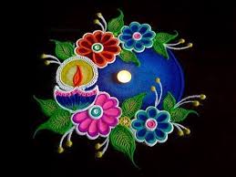 Diwali Special Diya Rangoli Easy Yet Beautiful Rangoli Design For Festivals Youtu Colorful Rangoli Designs Beautiful Rangoli Designs Rangoli Designs Flower
