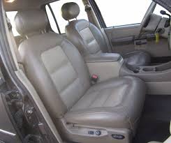 Ebony black perforated leather and medium light camel perforated leather. Ford Explorer Sport Trac Katzkin Leather Seats 2003 2004 2005 Autoseatskins Com