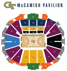 Mens Basketball Seating Georgia Tech Yellow Jackets