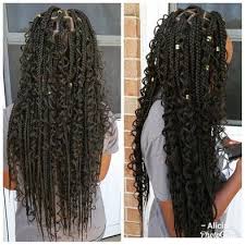 The trick behind having the perfect curly braids, is to get them to act regularly. 40 Bohemian Box Braids Protective Hairstyles Ideas Coils And Glory