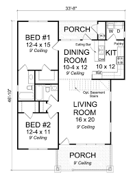 Although the rooms are small, they don't sacrifice on style. Cottage Style House Plan 2 Beds 2 Baths 1147 Sq Ft Plan 513 2084 Starter Home Plans Cottage Style House Plans Cottage House Plans
