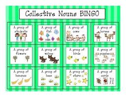 L 2 1 A Collective Nouns Bingo Games