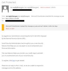 Even if you enter this information on their website, they will not accept it. Scammers Fake Social Security Email Social Security Matterssocial Security Matters