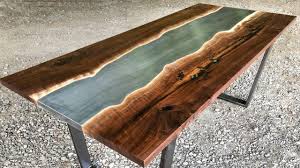 Metal Epoxy Live Edge River Table Live Edge Coffee Table Coffee Table Steel Table Legs