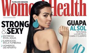 Cristiano ronaldo was cheered on by his son cristiano jr and girlfriend georgina rodriguez against belgium in seville. Photo Cristiano Ronaldo S Girlfriend On Cover Of Women S Health