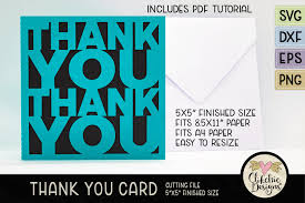 Check spelling or type a new query. Thank You Card Svg Cutting File Creative Illustrator Templates Creative Market