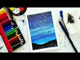 In this video, we learn how to use watercolor pencil techniques. Watercolor Pencil Art Tutorial Galaxy Using Watercolor Pencils Youtube