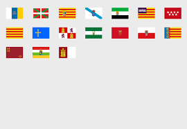 Vereinzelt kann es wegen erhöhter sendungsmengen zu längeren laufzeiten kommen. Spanien Flaggen Der Autonomen Regionen Erdkunde Quiz