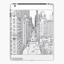 Change notebook or section colors on your ipad or iphone to visually keep things organized. Adult Coloring Pages New York Ipad Case Skin By Yuna26 Redbubble