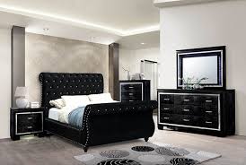 Shop bedroom sets at ny furniture outlets. Furniture Of America Noella Bellanova 4pc Sleigh Bedroom Set In Black