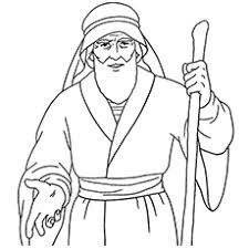 For the rod use brown. Moses Coloring Pages Free Printables Momjunction
