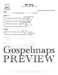 we sing covenant worship chord chart preview