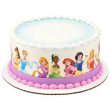 Bottom layer is 2 10inch square cakes. Disney Princesses Edible Cake Topper Image Strips A Birthday Place