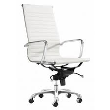 Zyder Hi Back Office Chair In White 8027 Zyder 169 Free Shipping Modern Home Office Furniture White Office Chair Office Chair Design