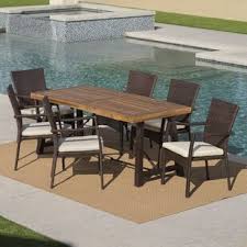 7 piece patio dining sets. Elliot Creek 7 Piece Outdoor Dining Set Wayfair