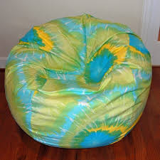 Bean bag chairs & lounge seating. Ahh Products Lime Tie Dye Print Cotton Washable Bean Bag Chair