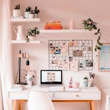 Rose Gold Office Decor From Amazon Diy Darlin Pink Home Offices Study Room Decor Room Ideas Bedroom