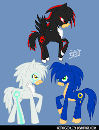 Sonic the hedgehog is an american comic book series based on the sega video game franchise, published by idw publishing. Sonic Shadow And Silver Pony Style By Gothicsoulizzy On Deviantart