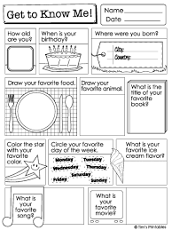 These free printable first grade sight word worksheets offer meaningful learning opportunities for your students to learn the words on the dolch sight word list. Printable Get To Know Me Questions Worksheets List Pdf Packet