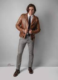 These 7 Shoppable Outfits Prove You Can Pull Off A Brown Leather Jacket Leather Jacket Outfit Men Leather Jacket Men Leather Jacket Outfits