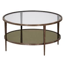 Stainless steel frame has a soft, contemporary brushed finish that mimics wood corners. 3d Clairemont Round Art Deco Coffee Table Crate And Barrel