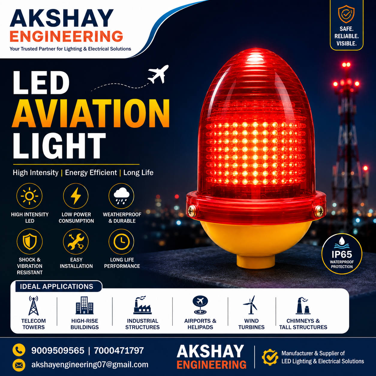 LED Single Aviation Obstruction Light product image