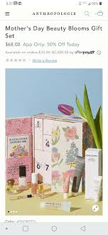Do anthropologie gift cards expire? Anthropologie Mother S Day Beauty Blooms Box Ios App Only 50 Off At 34 Down From 64 Today Only Muaonthecheap