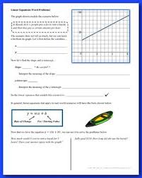 Linear Equations Word Problems And Applications Guided Notes Linear Equations Word Problems Equations