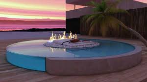 Holland Aqua Sight Pool Design Fireplace In The Middle Pool Designs Cool Pools Pool