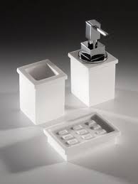 Cube Set Appoggio Accessori Da Bagno Colori Bianco Bagno Italiano