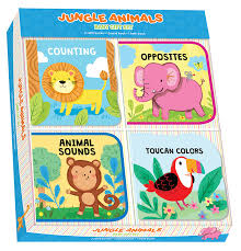 Jungle Animals Baby Gift Set Kidsbooks Babies Will Be Delighted As They Discover Opposites Animal Sou Online Books For Kids Cheap Kids Books Animal Sounds