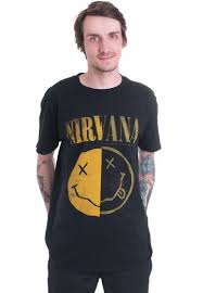 These stylish smiley t shirt are ideal for all seasons and offer premium comfort. Nirvana Spliced Smiley T Shirt Offizielles Punk Rock Merchandise Impericon Com De