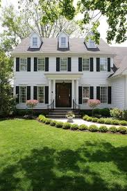 Black And White House Exterior One Story My Dream House Traditional Exterior Colonial House Colonial Exterior