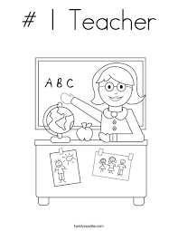 Now you are picasso or salvador dali. 1 Teacher Coloring Page Twisty Noodle