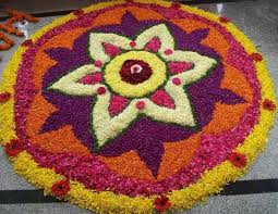 Flower Rangoli Designs Onam Rangoli Designs With Flowers Pookalam In 2020 Flower Rangoli Rangoli Designs Flower Rangoli Designs
